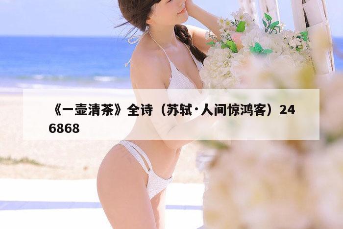 《一壶清茶》全诗（苏轼·人间惊鸿客）246868